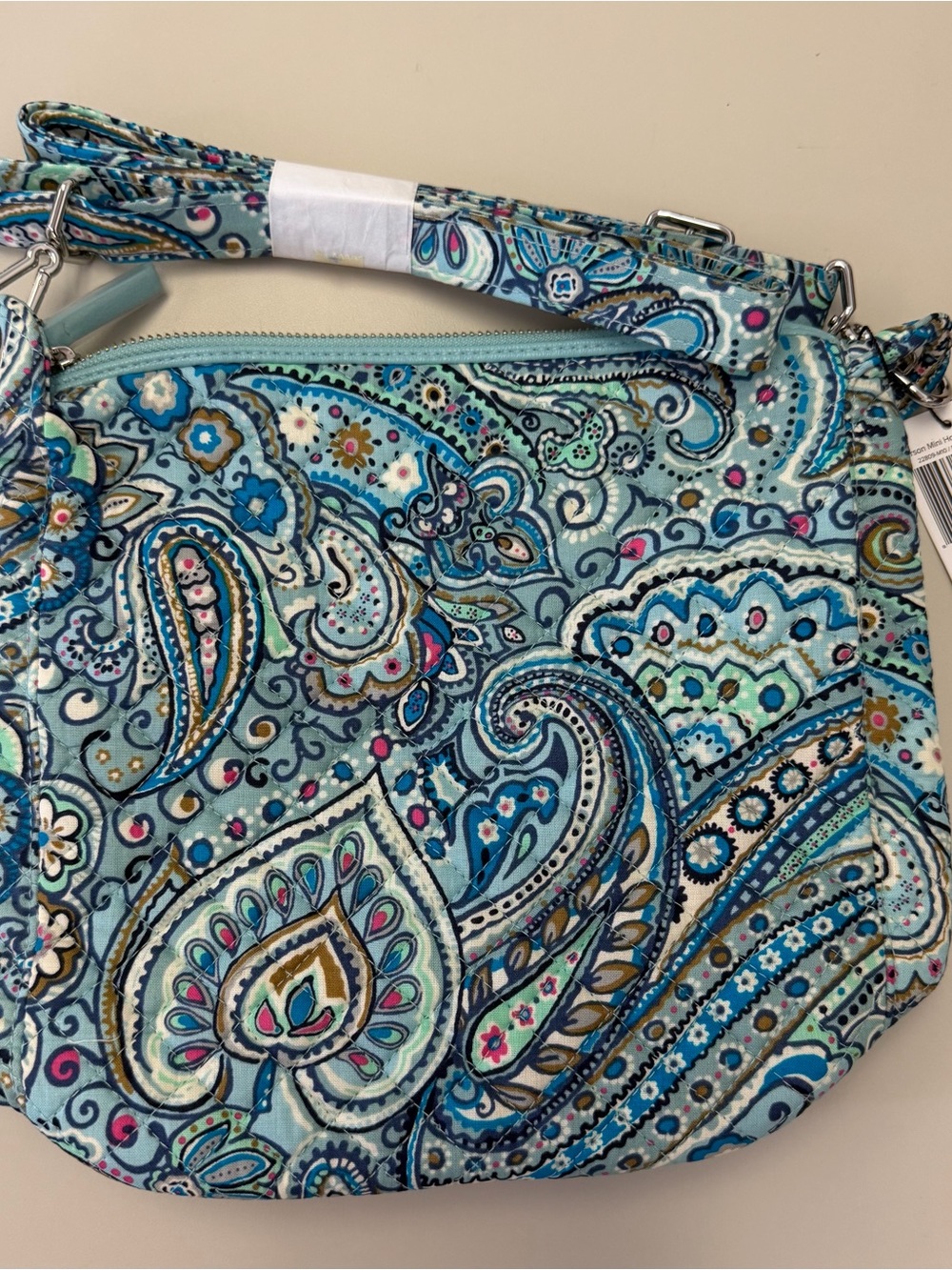 NWT Vera Bradley Carson Mini Hobo Crossbody Daisy Dot Paisley Bag - Picture 2 of 7